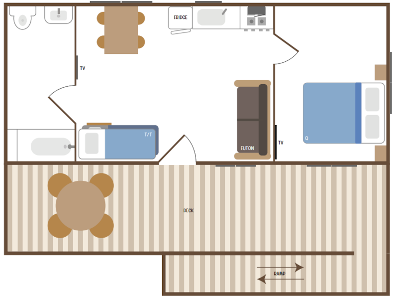 Cindy Bear™ Deluxe Cabin ADA-8